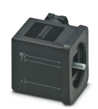 Conector de válvula, Universal, 3-polos, Conector de válvula A, Conexão a parafuso, conexão para cabos M16, diâmetro externo de linha 6 mm ... 8 mm