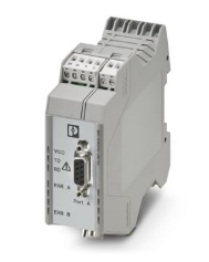 Repetidor modular para la separación galvánica y aumento de alcance para PROFIBUS de hasta 12 Mbits/s, separación de 4 vías, para montaje sobre carril, alimentación de 24 V DC