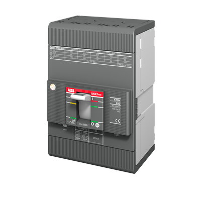 BREAKER INTERRUPTOR MARCA ABB TMAX XT3N 250 FIJO TRIPOLAR CON TERMINALES FRONTALES Y DESBLOQUEO TERMOMAGNÉTICO TMD R 200-2000 A1SDA068058R1