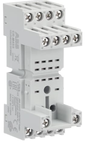 Base de Relé Universal marca ABB serie CR-M; Contactos CO 2 CO 4