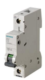 Breaker para Riel Din marca Siemens Serie SENTRON 5SL; Amperaje 4A Polos 1 Curva C    