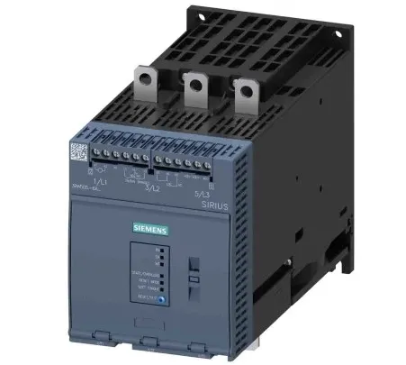 Arrancador suave SIRIUS 200-600 V 171 A, 110-250 V CA Terminales de tornillo Salida analógica