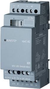 6ED1055-1MM00-0BA2 LOGO! AM2 AQ expansion module, PS: 24 V DC, 2 AO, 0-10 V, 0/4-20 mA for LOGO! 8 The