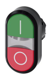 Pulsador doble marca Siemens Serie SIRIUS ACT; Verde/Rojo Iluminado Diámetro 22mm 