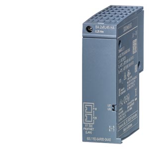 SIMATIC ET 200SP HA, adaptador de bus BA 2xRJ45, 2 conectores RJ45 para PROFINET