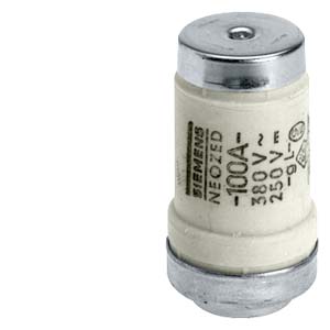 5SE2325 Fusible NEOZED, D02, 25 A, gG, Un AC: 400 V, Un DC: 250 V, con tapas de contacto estañadas