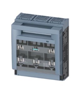 SENTRON, Interruptor seccionador fusible 3NP1, 3 polos, NH3, 630 A, para montaje e instalación en placa de montaje, terminal plano, nivel de cubierta 70 mm