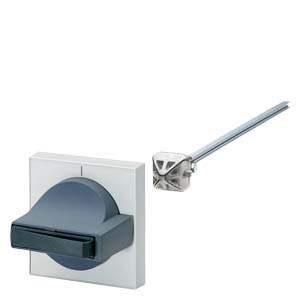 Accionamiento de puerta 8UC7 Manilla gris oscuro/verde azulado Basic Panel gris claro para interruptor seccionador de 3 polos