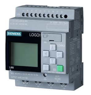 Relé Inteligente c/Display marca Siemens Serie LOGO! 12/24RCE; Alimentación 12/24VDC/Relé Entrada Digital 8DI Salida Digital 4DO 