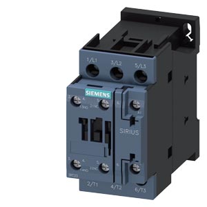 Contactor de potencia, AC-3e/AC-3, 17 A, 7,5 kW/400 V, 3 polos, 480 V CA, 60 Hz, contactos auxiliares: 1 NO + 1 NC