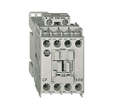 Contactor Auxiliar marca ALLEN BRADLEY Serie 700-CF; Bobina 110VAC Polos 4, Contactos 3NO Contactos 1NC     