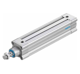 Cilindro neumático Normalizado marca FESTO Serie DSBC; Diámetro pistón 50mm Rango presión 0.4- 12bar/5.8-174Psi Carrera 200mm Rosca del Vástago M16x1.5 Acción Doble Efecto    