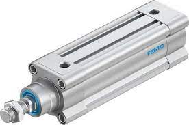 Cilindro neumático Normalizado marca FESTO Serie DSBC; Diámetro pistón 63mm Rango presión 0.4- 12bar/58-174Psi Carrera 80mm Rosca del Vástago M16x1.5 Acción Doble Efecto    