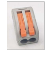 Conector Empalme marca LINKWELL Serie WCT; Polos 2 Diámetro Orificios 2.5mm       