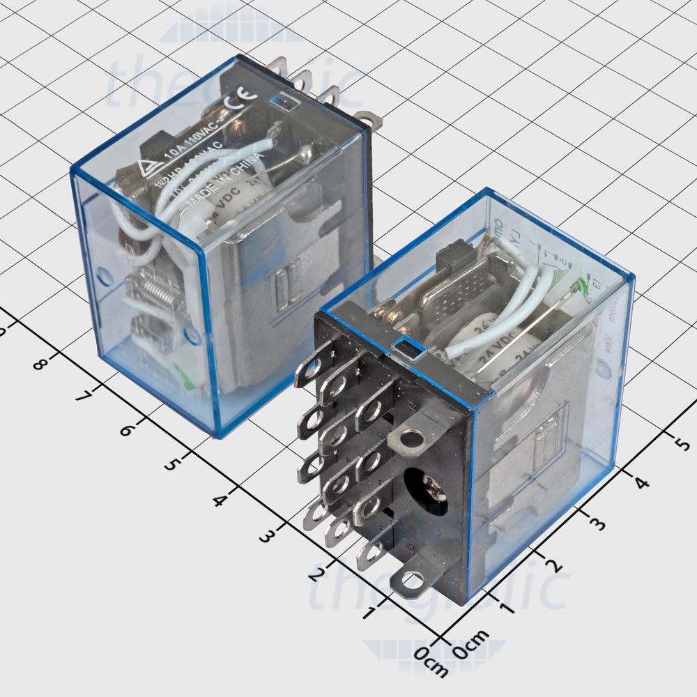 OMRON, RELAY LY4 DPST 4 Contactos , Bobina: 24VDC 14BLADE OMRON