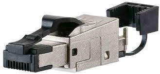 Conector de Red Ethernet marca METZ Serie C6A; Tipo RJ45        