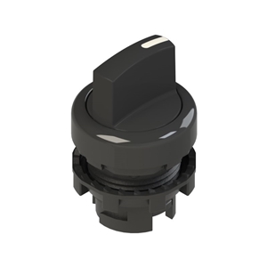 E2 1SE13GCE11AB Short handle selector, 3 positions black with marking