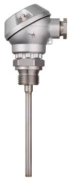 Sensor de temperatura - Termocupla con Cabezote forma J marca JUMO Serie 901030; Tipo Termocupla J Longitud 4" / 100mm Diámetro 6mm conexión rosca G1/2     