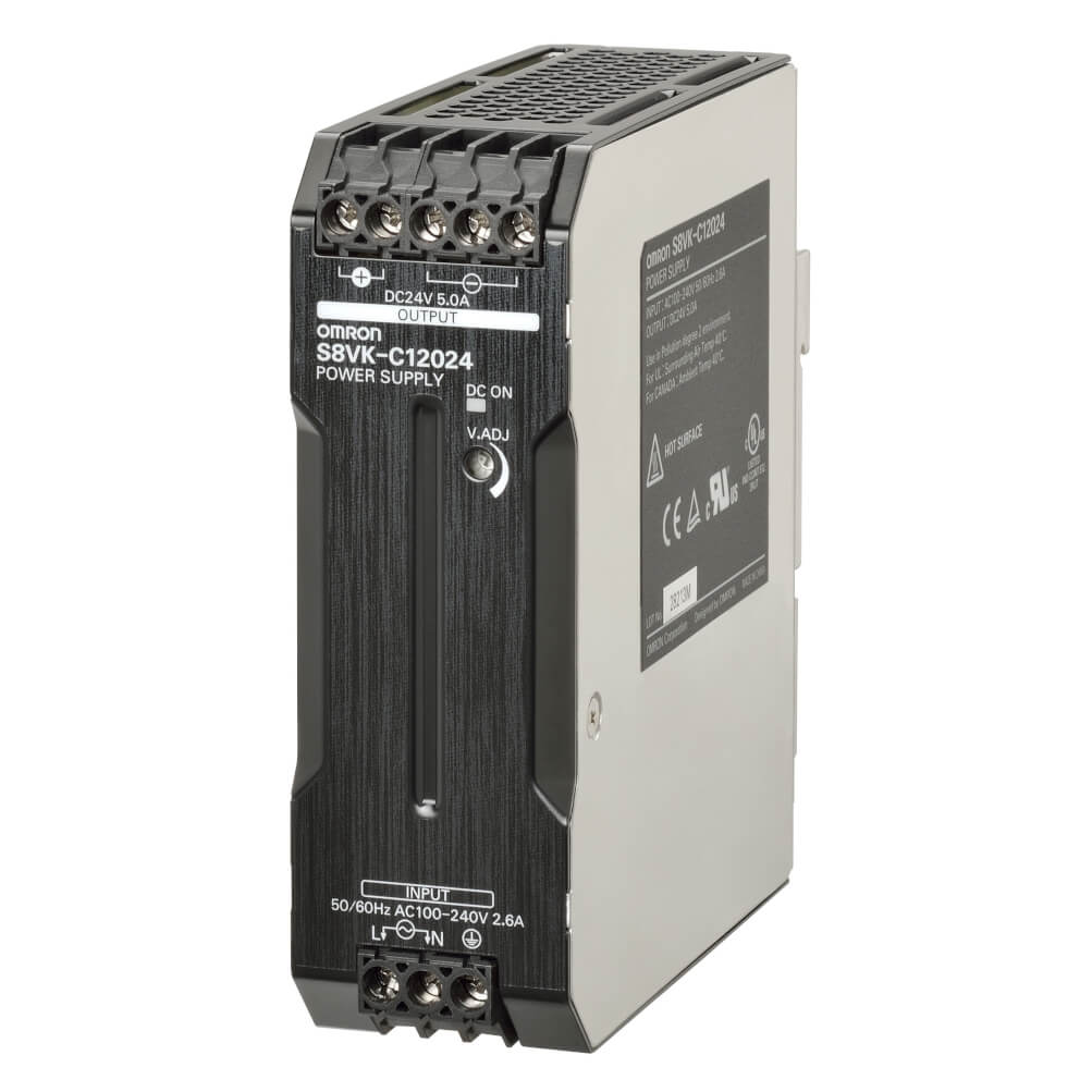 S8VKC12024 POWER SUPPLY 5AMP 120WATT 100-240VAC 24VDC