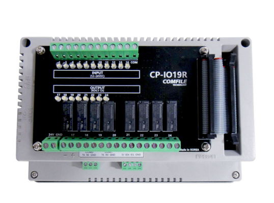 Accesorio Placa de Relé I/O para el ComfilePi marca COMFILE Serie Cpi-S; Alimentación 12-24VDC Entradas Digital 8DI Salidas Digital 8DO-Relé Conexión Terminales de Tornillo. CP-IO19R