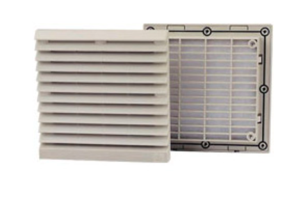 Carcasa plastica y filtro para extractor de aire de 148.5 x 148.5mm