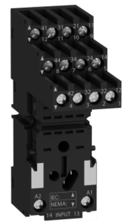 RXZE2S114M Base para relé rxm4, e/s separadas, tornillo HARMONY Time