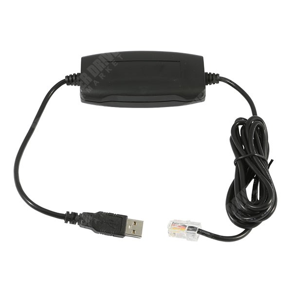 Cable de Comunicación serial CT-USB marca NIDEC CORP CONTROL TECHNIQUES Serie UNIDRIVE; Conector USB – RJ45 Longitud 1.2M       
