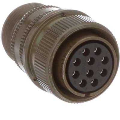 Conn Circular SKT 10 POS Solder MS3106A18-1S Cup ST Cable Mount 10 Terminal 1 Port Automotive