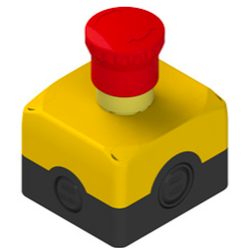 ES AC31021 Complete unit with enclosure, emergency pushbutton and contacts