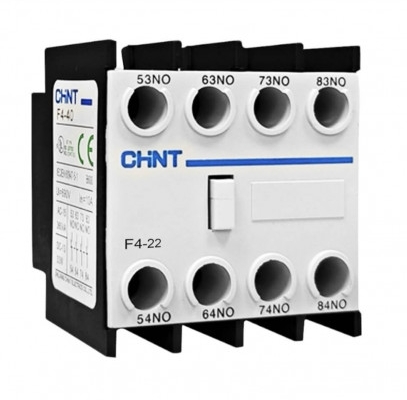 Contacto Auxiliar Frontal marca CHINT para Contactor + 2NO+2NC