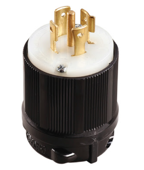 4Pole 5Wire, 20A 120/208V   Grounding material Nylon Locking Plug NEMA L21-20