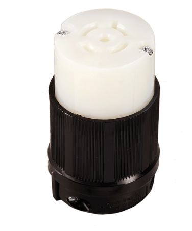 Enchufe Hembra con Protección a Tierra (L21-20) Certificado UL, cUL marca GENERICO Serie S/N; Amperaje 20A Voltaje 110/208VAC Polos 4 - Hilos 5