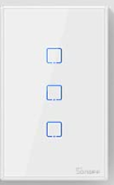 Interruptor Wifi Táctil de Pared marca GENERICO Serie S/N; Canales 3, Blanco