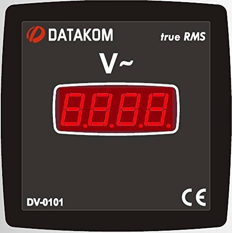 Medidor Voltímetro Digital marca DATAKOM Serie DV; Medidas 96x96mm Fase 1       