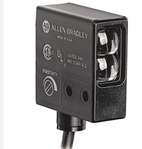 Sensor de Proximidad / Fotoeléctrico marca Allen Bradley Serie 42SM; Tipo Difuso Alimentación 12-28VDC conexión Cable Alcance 15mm Salida NPN    