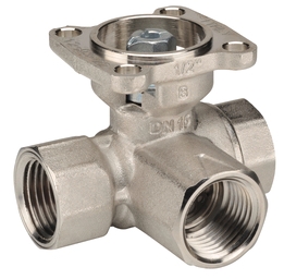 Valvula de Control GENERICA (Belimo) Caracterizada (CCV), tamaño 1 1/4",  flujo 3 vías Mezcladora / Divergente, Cv 25