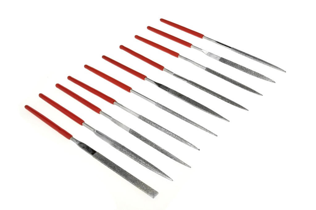 Set Limas 10 Pzs marca GENERICO Serie SE; Material Acero Inoxidable        