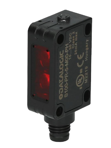 S100-PR-5-D00-PK = Fixed focus plastic radial pnp l/d input  -  M8