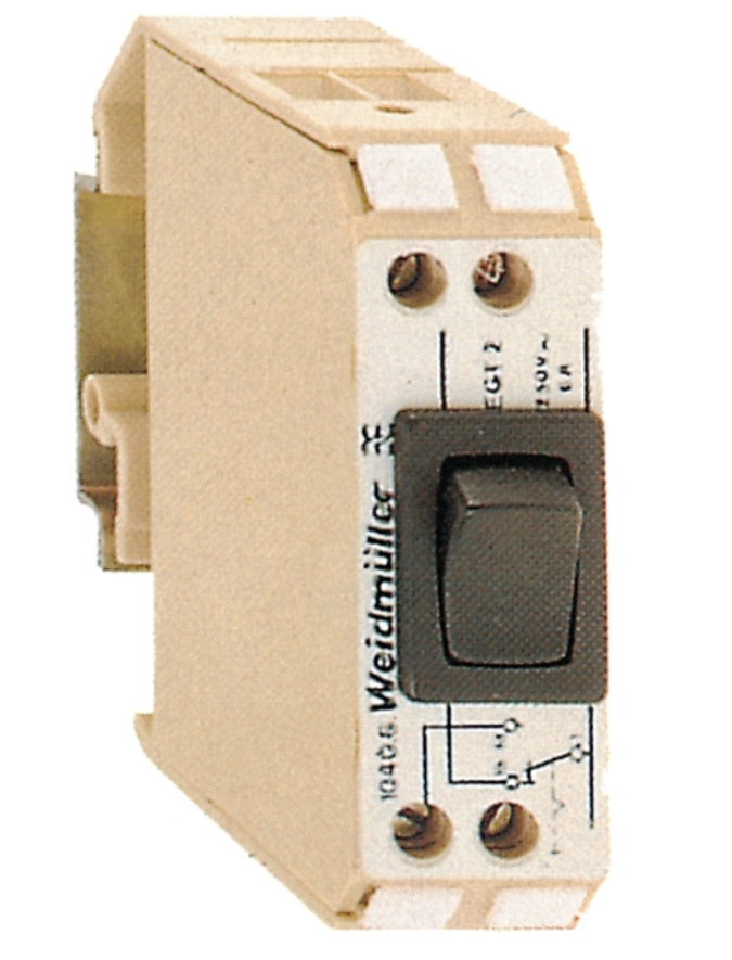 Interruptor y Pulsador marca Weidmüller Serie EGT4; Conector 1NO     