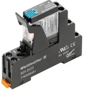 Relé Tipo Slim marca Weidmüller serie MC5R; 4A, Bobina 24-48VAC/DC, salida 250VAC, 30VDC, Contactos 1NO