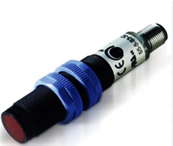 Sensor Tubular difusa vac axial modo oscuro, salida, 3 hilos ac cable,  S5-1-A2-10