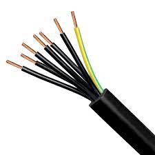 Cable de Control (ES05VV-F) marca MIGUELEZ Serie 201; Multifilar 24x 18AWG / 24G1 Color NEGRO Corte x Metro      