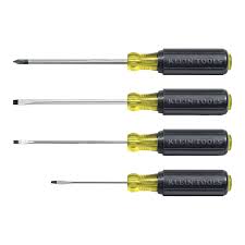 Set de Destornilladores Miniatura punta Ranurada y Phillips marca KLEIN TOOLS Serie 854; Piezas 4 Medidas 1/16'', 3/32'' y 1/8'' y punta Phillips Nro 0        
