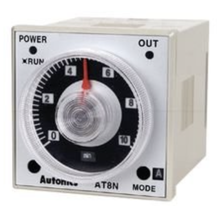 AT8N Temporizador, analógico, 6 modos, rango múltiple, DPDT o SPDT temporizado/instantáneo, 100-240 VCA/24-240 VCC