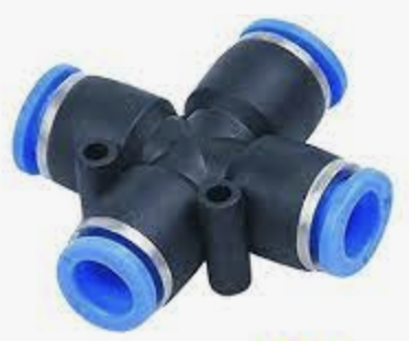 PZA3/8 ONE TOUCH CROSS UNION FITTING OD 3/8"