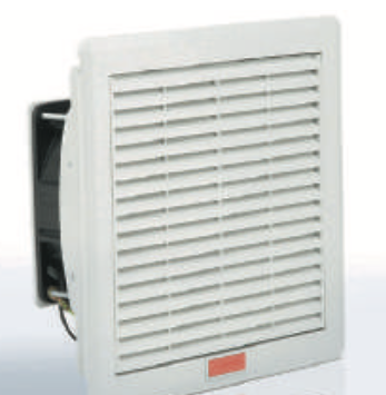 Extractor / Ventilador para Armarios marca PLASTIM Serie PTF3000; Alimentación 230VAC Dimensiones 210x210x92mm       