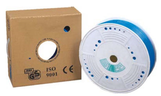 Manguera de Nylon marca PNEUFLEX Serie PA; Color Azul Diámetro 4mm Metro