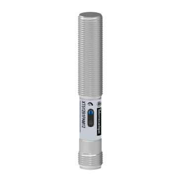 Sensor de Proximidad marca Schneider Electric Serie XT; Tipo Capacitivo Bobina 12-24VDC Diámetro M12 Salida PNP conector M12 2mm