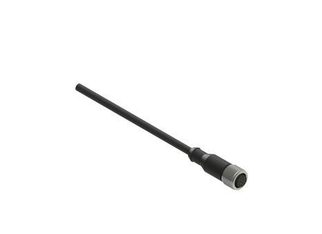 Conector cableado hembra M12: recto, 5 polos, cable de 5 m