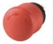 M22-PVT Pulsador de Paro de emergencia marca Eaton Moeller® series M22 Seta, 38 mm, No iluminado, Función Enclavamiento, con Liberación giratoria.